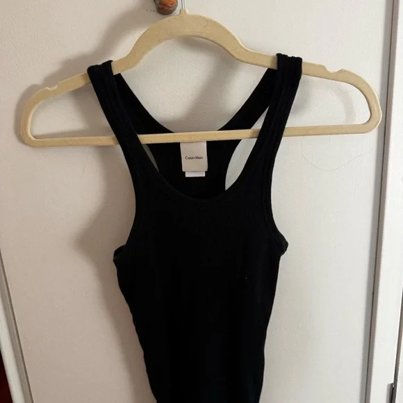 CALVIN KLEIN bundle of two - black and charcoal ribbed tanks - Picture 3 of 7